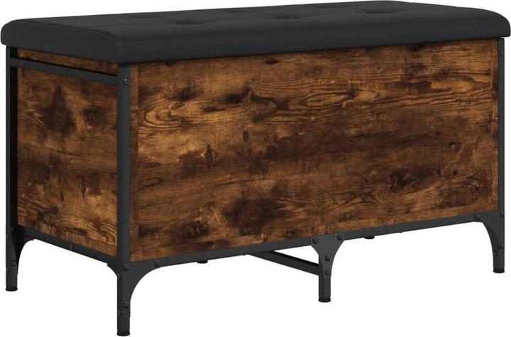 Image du produit VidaXL Banc avec espace de rangement Chêne fumé 82x42x45 cm (42 cm)