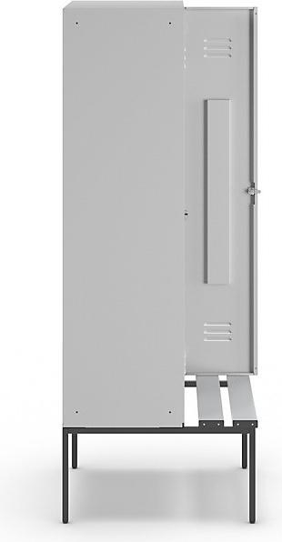 Actual product image Wolf Clothes locker with bench underneath (80 cm, 214 cm)