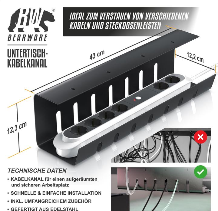 Image du produit Bearware Kabelkanal (Conduit, 43 cm)