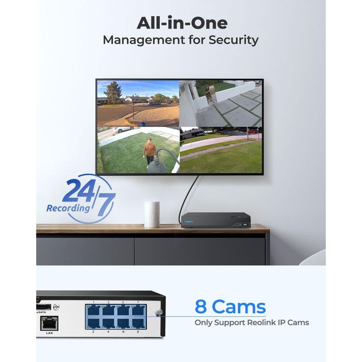 Productafbeelding Reolink NVS8 (Netwerk Video Recorder (NVR))