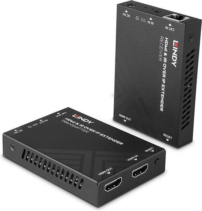 Lindy HDMI & IR über IP Extender Erweitert die HDMI-Signalreichweite unter Verwendung eines IP-Netzwerkes (Video Switch)