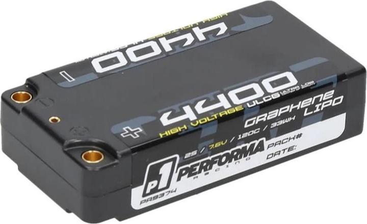 Performa Racing Graphene HV Lipo Shorty 4400 LCG 7.6V 120C (7.60 V, 4400 mAh)