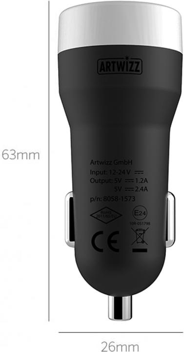 Actual product image Artwizz CarPlug Double