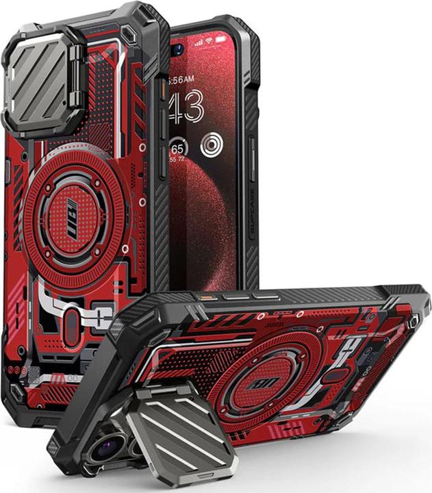 Produktbild Supcase - Unicorn Beetle XT MagSafe - iPhone 15 Pro Max - Red Circuit (Apple iPhone 15 Pro Max)