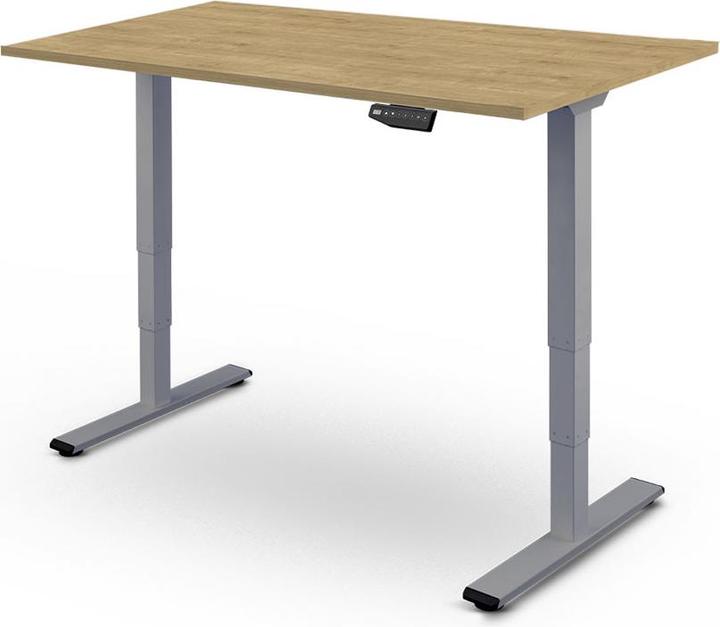 Produktbild Contini höhenverstellbarer Bürotisch 180 x 80 cm Eichedekor / Gestell dunkelgrau (180 x 80 cm)