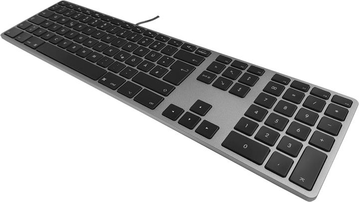 Matias Tastiera USB avanzata per Mac OS con retroilluminazione RGB (CH, Cablato)