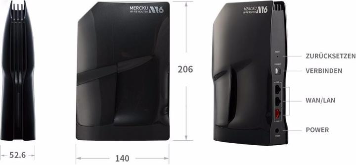 Actual product image Mercku M6 Wireless Dual-Band Mesh Router