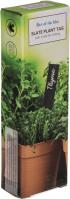 Produktbild Natura Punto Pflanzenschilder aus Schiefer mit Kreide, 6-er Set, 2 x 15 cm