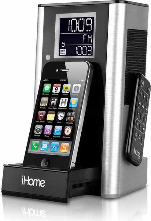Produktbild iHome iP39 Küchenlautsprecher- Erster iPod & iPhone Lautsprecher für die Küche, Stereosound, Radio, Wecke… (Netzbetrieb)