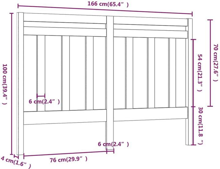 Actual product image VidaXL Daisi (166 x 4 x 100 cm)