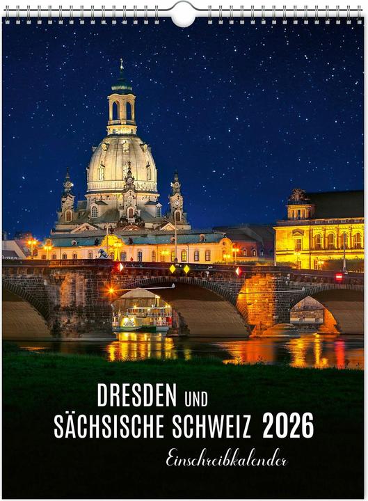 Produktbild Einschreibkalender Dresden und Schsische Schweiz 2026 (30 x 40 cm, Kein Einband, Deutsch)