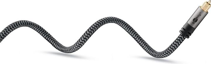 Produktbild Goobay TOSLINK-Kabel, 1 m, Sharkskin Grey (1 m, TOSLINK)