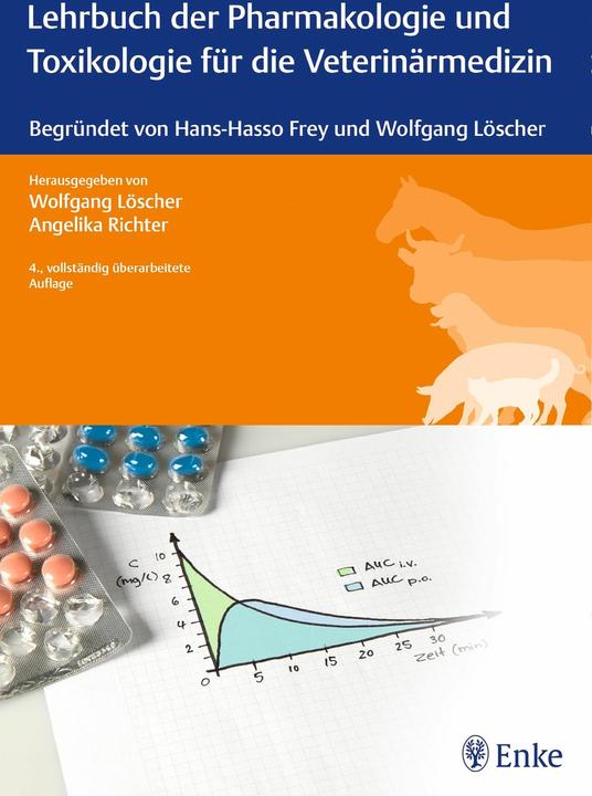 Actual product image Lehrbuch der Pharmakologie und Toxikologie für die Veterinärmedizin (German, Wolfgang Löscher, Angelika Richter, 2016)