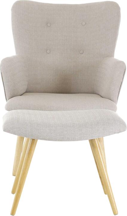 Image du produit Pro Living Fauteuil avec pouf Stockholm