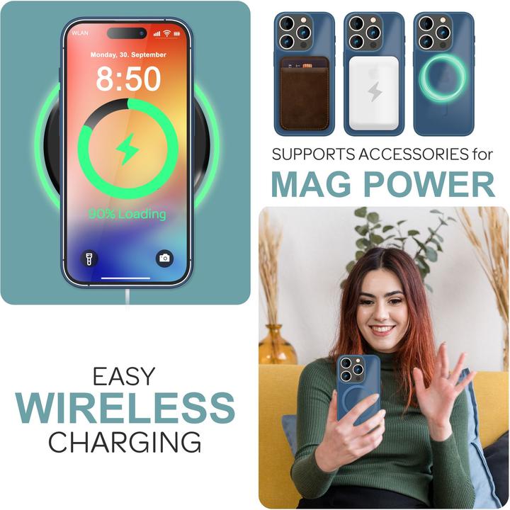 Image du produit Nalia Étui hybride mat avec fonction MagSafe (Apple iPhone 16 Pro)