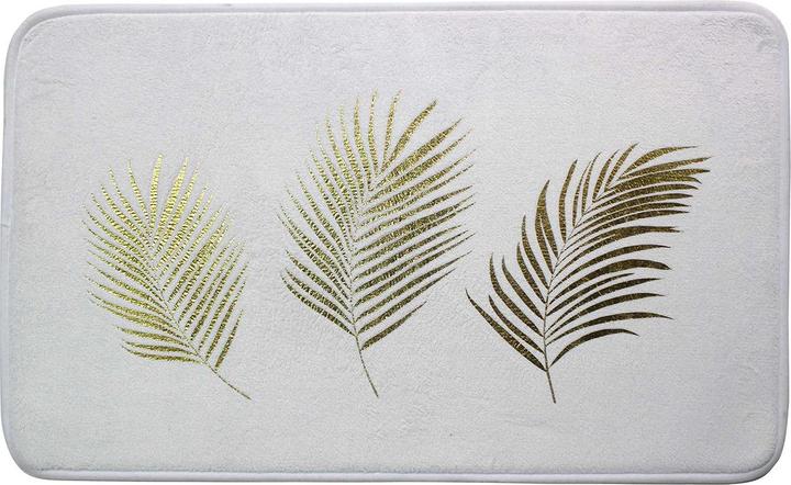 Douceur D'intérieur Badematte, weiss, 45x75x0,8, Mikrofaser bedruckt (45 x 75 cm)