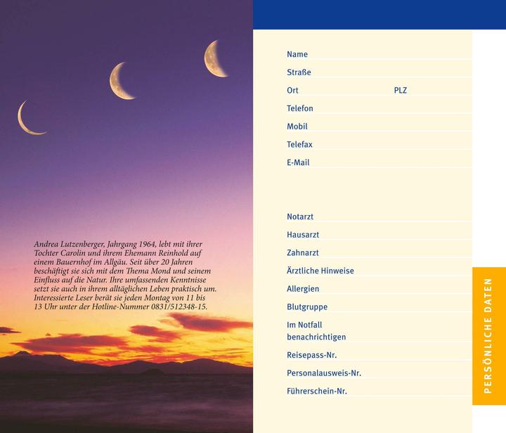 Produktbild Mondkalender 2025 (Harter Einband, Deutsch)
