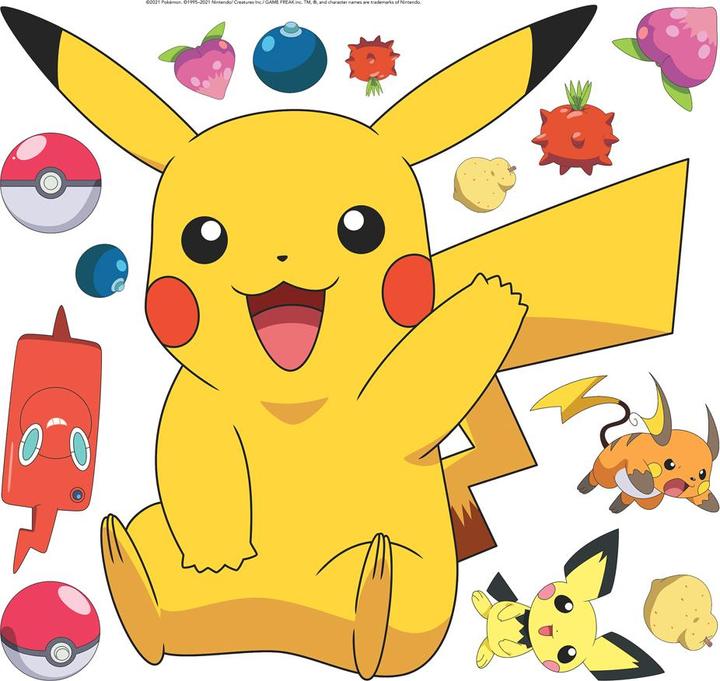 Immagine prodotto Roommates Decalcomanie Murali Giganti Di Pikachu Da Attaccare E Staccare