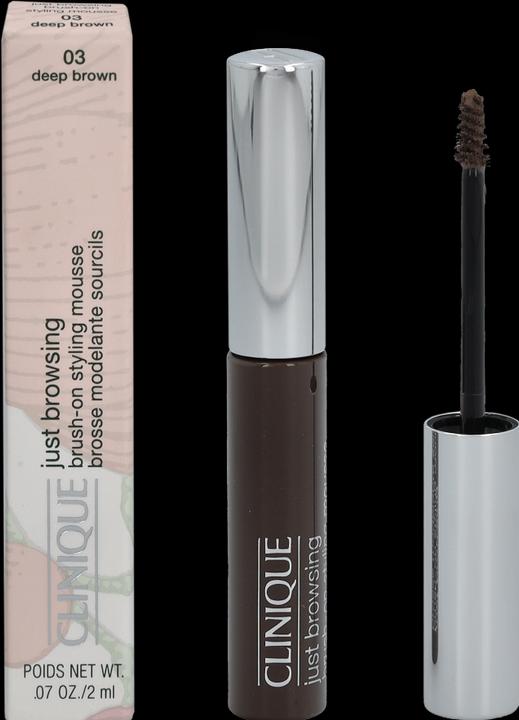 Produktbild Clinique Just Browsing - Brush-On Styling Mousse 03 Deep Brown (2 ml, Schaumfestiger)