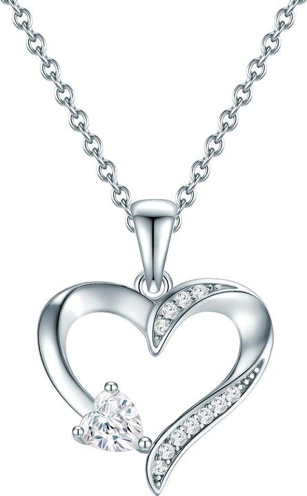 Produktbild Rafaela Donata Damen Herz Sterling Silber Zirkonia Silber 40,0 cm Basiskette + 5,0 cm Verlängerung - 33752 (Sterling Silber, 40 - 45 cm)