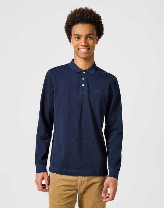 Produktbild Wrangler Langarmpolo Longsleeves Refined Polo (M)