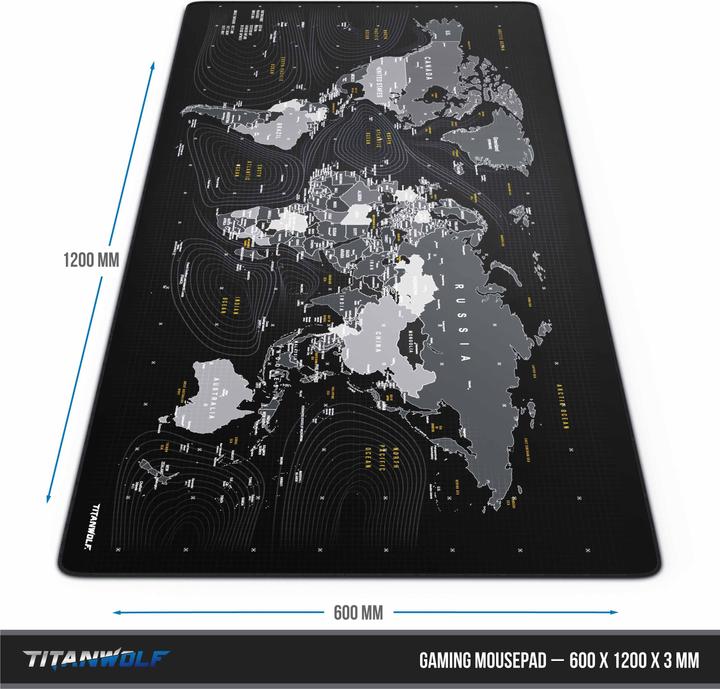 Actual product image Titanwolf Gaming Mouse Pad