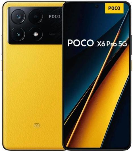 Actual product image Xiaomi Poco X6 Pro (256 GB, Yellow, 6.67", Dual SIM, 64 Mpx, 5G)