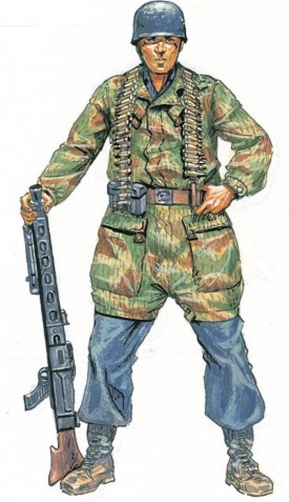 Actual product image Italeri 2nd WW Germ. paratroopers