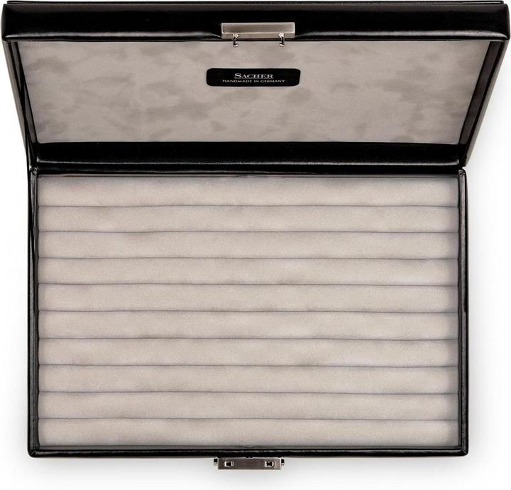 Sacher M9.A01.010421 - Ring case with padding VARIO CASO vario caso black leather