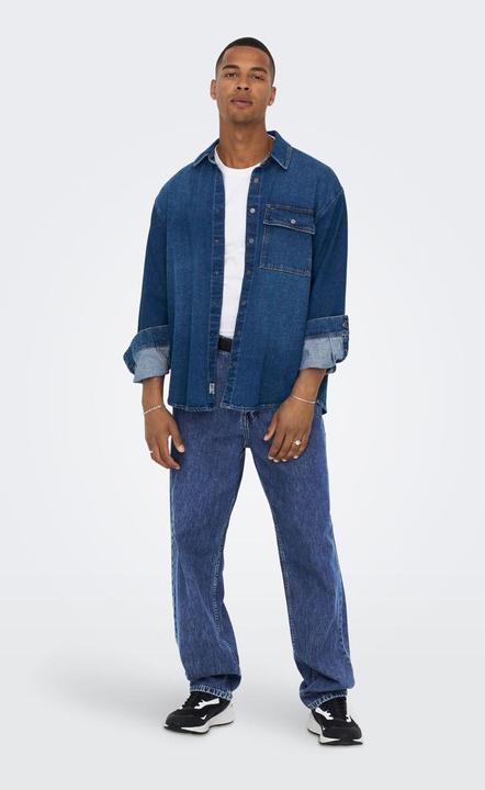Image du produit Only & Sons ONSFive Jeans loose fit bleu moyen (30)