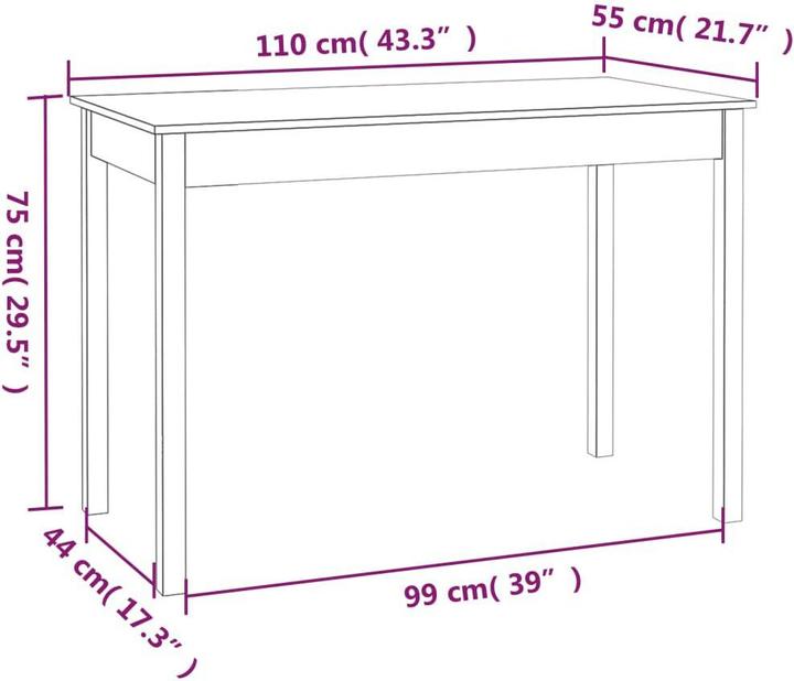 Immagine prodotto VidaXL Baptiste (110 x 55 x 75 cm)