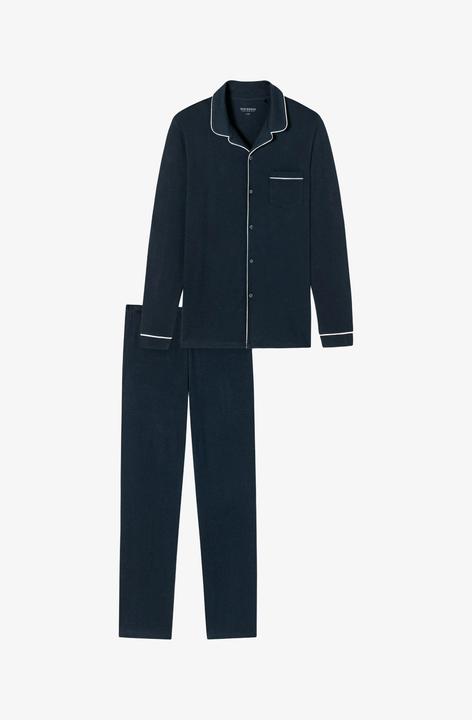 Produktbild Schiesser Pyjama "Fine Interlock" marine (S)