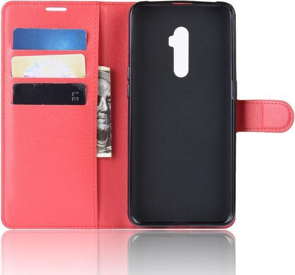 Actual product image MU Classic Litchi Leather Bookcover Series (Oppo Reno 10x Zoom, Oppo Reno 5G)