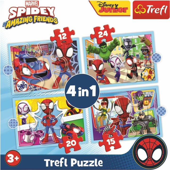 Image du produit Trefl Puzzle 4 en 1 - Marvel Spidey (71 pièces)