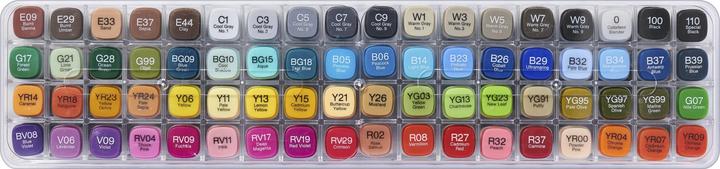 Actual product image Copic Set of 72 (Grey, 7 mm, 72 x)