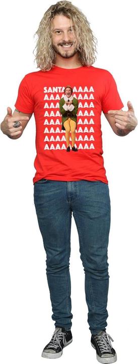 Immagine prodotto Elf Buddy Santa Scream Maglietta Uomo (M)