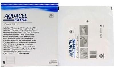 Actual product image Aquacel Ag Extra Hydrofiber bandage (5 x)