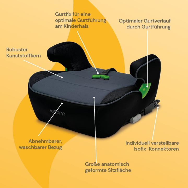 Image du produit Osann Junior Isofix Fixation par sangle (Rehausseur de siège pour enfant, Norme ECE R129/i-Size)