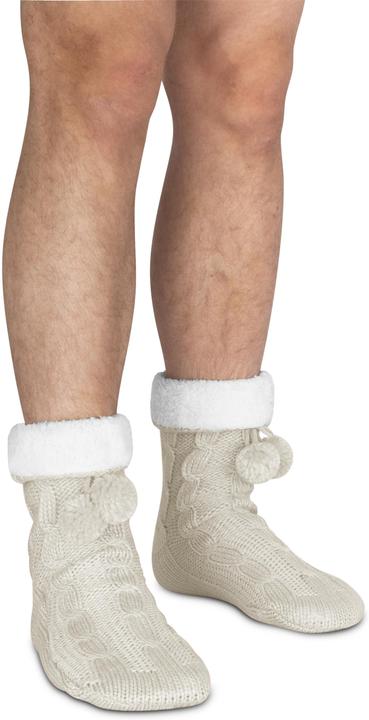 Image du produit Normani Chaussons en tricot avec pompon et ABS (Une unité par pack, 40 - 44)