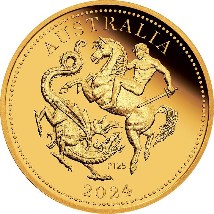 The Perth Mint Gold Quarter Sovereign PP - 125th Anniversary - 2024 (917, 2024)