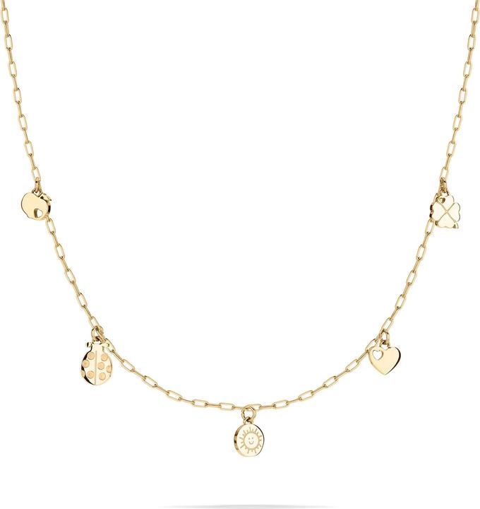Image du produit Cool Time Kids Collier avec différents pendentifs (Acier inoxydable IP Or)