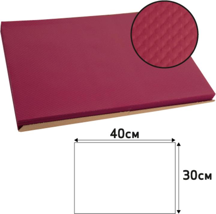Produktbild PROnappe Einweg-Tischset, 400 x 300 mm, burgunderrot (1 Stk., 30 x 40 cm)