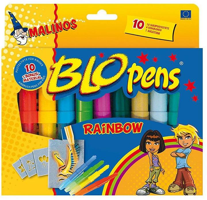 Image du produit Malinos Blopens Stylos Airbrush Rainbow (Multicolore, 10 x)