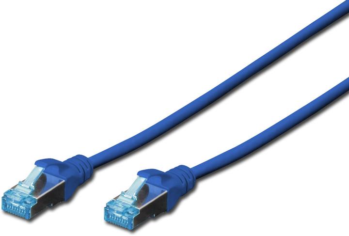 Digitus CAT 5e SF-UTP patch cable PVC AWG 26/7 length 1 m color blue (SF/UTP, CAT5e, 1 m)
