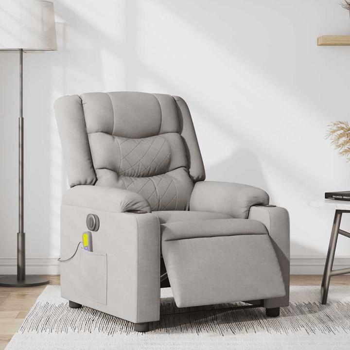 Produktbild VidaXL Massagesessel Elektrisch Wolkengrau Stoff