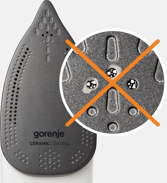 Image du produit Gorenje SIH1800BLT Fer à vapeur, 1800 W, Capacité du réservoir d'eau 250 ml, Vapeur continue 25 g/min (1800 W, 80 g/min)