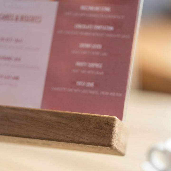 Image du produit Sigel Présentoir de table avec socle en bois (A6)