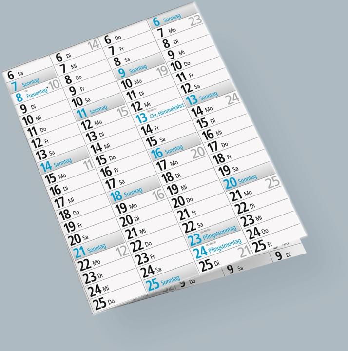 Valeurs nutritives et ingrédients Rido Planning annuel 70x47cm 14 mois 2025 (A2, Allemand)