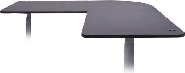Actual product image Swisshandel24 Tabletop for corner desk, desk top, 90° black