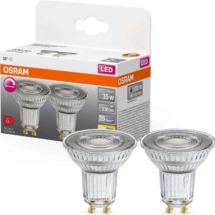 Actual product image Osram Led Superstar Par16 (GU10, 3.40 W, 230 lm, 2 x, G)